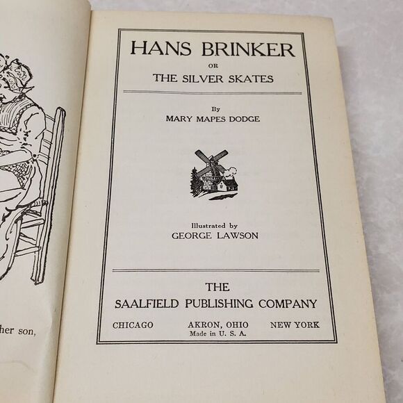 Hans Brinker or The Silver Skates by Mary Mapes Dodge Hardcover - Picture 5 of 8